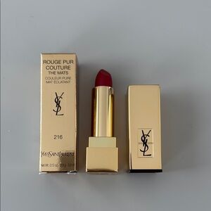 Yves Saint Laurent Red Lipstick Rouge Pur Couture - Shade 216 Red Clash